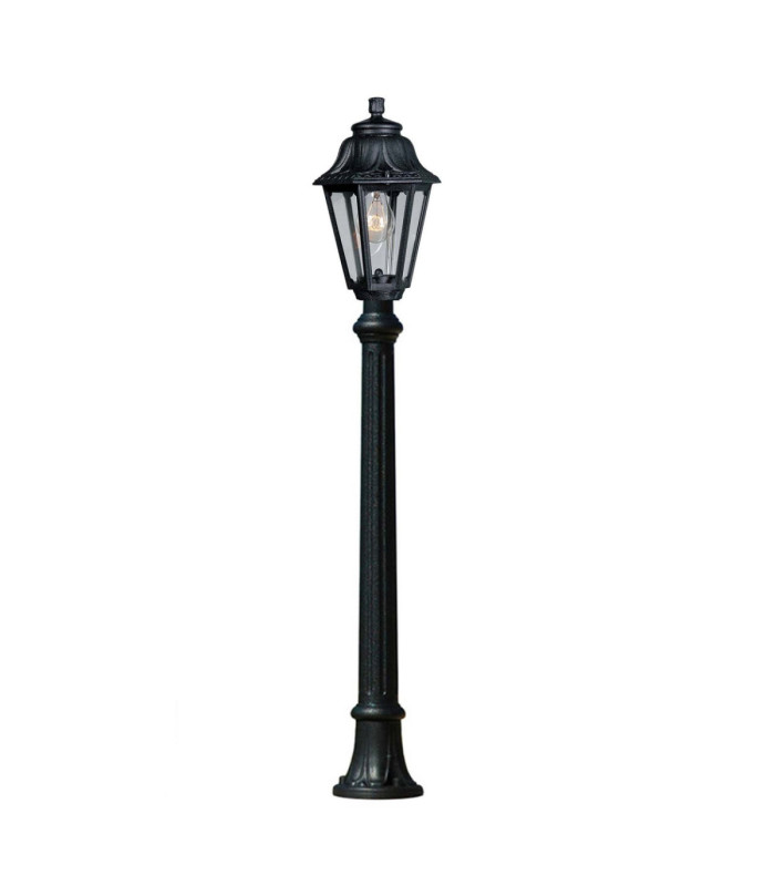 Aloe Clear E27 6W 2.7K Medium Height Single Post Light IP55