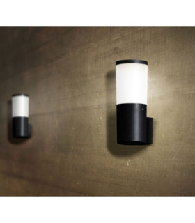 Amelia Opal LED 6W CCT Bollard Wall Light Black IP55-2
