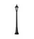 Artu Rut Clear E27 8.5W Lamp Post Light Black IP55