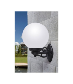Bisso/G250 Bracket Opal E27 Wall Light Black IP55-2