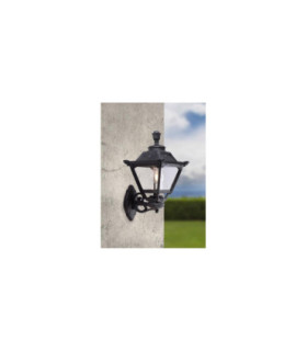Bisso/Golia Clear E27 Wall Lantern Light Black IP55-2