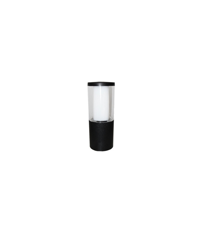 Carlo 250mm Clear LED 3.5W Bollard Post Light Black IP55-1