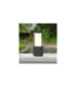 Carlo 250mm Clear LED 3.5W Bollard Post Light Black IP55-2