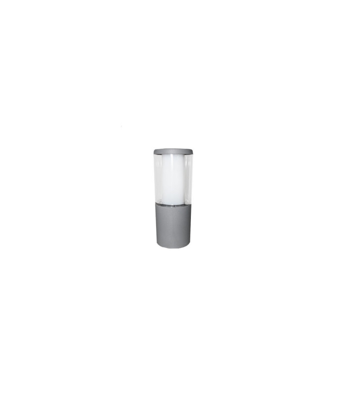 Carlo 250mm Clear LED 3.5W Bollard Post Light Grey IP55-1