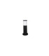 Carlo 400mm Clear LED 3.5W CCT Bollard Post Light Black IP55-1