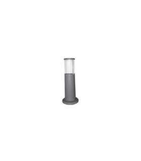 Carlo 400mm Clear LED 3.5W CCT Bollard Post Light Grey IP55-1