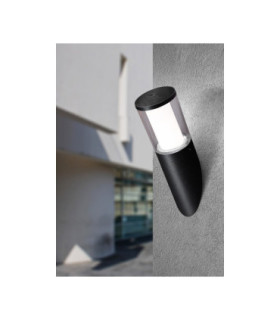 Carlo Clear LED 3.5W Angled Wall Light Black IP55-2