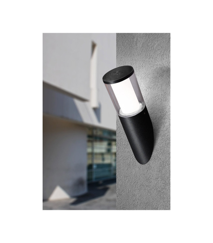 Carlo Clear LED 3.5W Angled Wall Light Black IP55-2