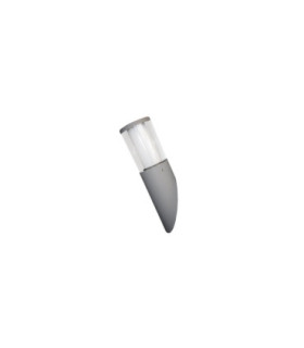 Carlo Clear LED 3.5W Angled Wall Light Grey IP55