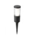 Carlo 250mm Clear LED 3.5W CCT Bollard Spike Light Black IP55