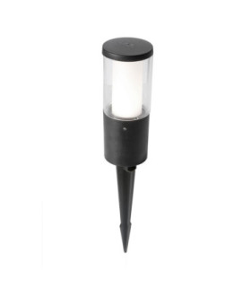 Carlo 250mm Clear LED 3.5W CCT Bollard Spike Light Black IP55