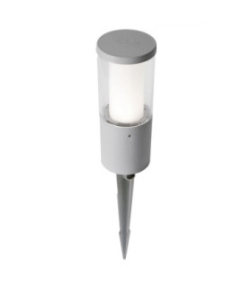 Carlo 250mm Clear LED 3.5W CCT Bollard Spike Light Grey IP55
