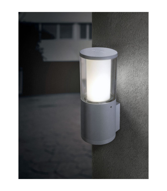 Carlo Clear LED 3.5W CCT Bollard Wall Light Grey IP55-2