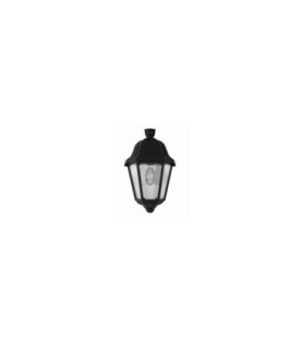 Daria Clear E27 Half Wall Lantern Light Black IP55