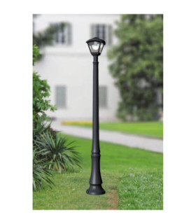 Dino Dario 8.5W CCT Lamp Post Light Black IP55