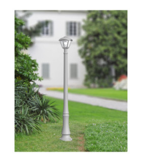 Dino Dario 8.5W CCT Lamp Post Light Grey IP55