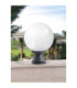 Disma Globe Pedestal E27 Wall Light Black IP55