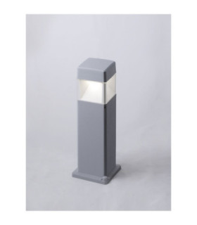 Elisa 500mm 10W Clear LED Bollard Post Light Grey IP55