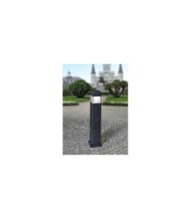 Elisa 800mm Clear LED 10W CCT Bollard Post Light Black IP55-1