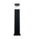 Elisa 800mm Clear LED 10W CCT Bollard Post Light Black IP55-2