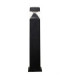 Ester 800mm Clear LED 10W Bollard Post Light Black IP55-1