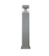 Ester 800mm Clear LED 10W Bollard Post Light Grey IP55-1