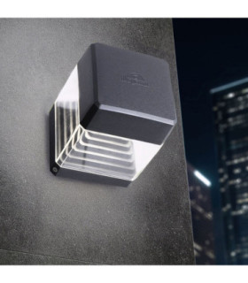 Ester Clear LED 10W CCT Wall Light Black IP55