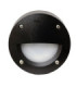 ExtraLeti100 Round Eyelid Opal LED GX53 3W Wall Light Black IP66