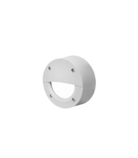 ExtraLeti100 Round Eyelid Opal LED GX53 3W Wall Light Grey IP66-1