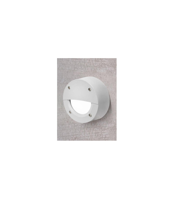 ExtraLeti100 Round Eyelid Opal LED GX53 3W Wall Light Grey IP66-2