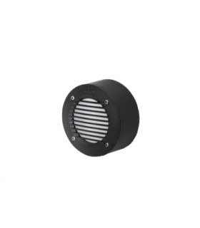 ExtraLeti 100 Round Grill Opal LED GX53 3W Wall Light Black IP66