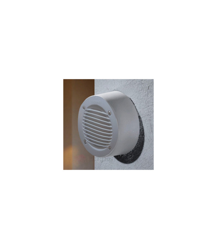 ExtraLeti 100 Round Grill Opal LED GX53 3W Wall Light Grey IP66