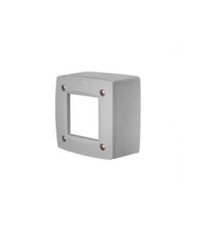 Extra Leti 100 Square Opal LED GX53 3W Wall Light Grey IP66
