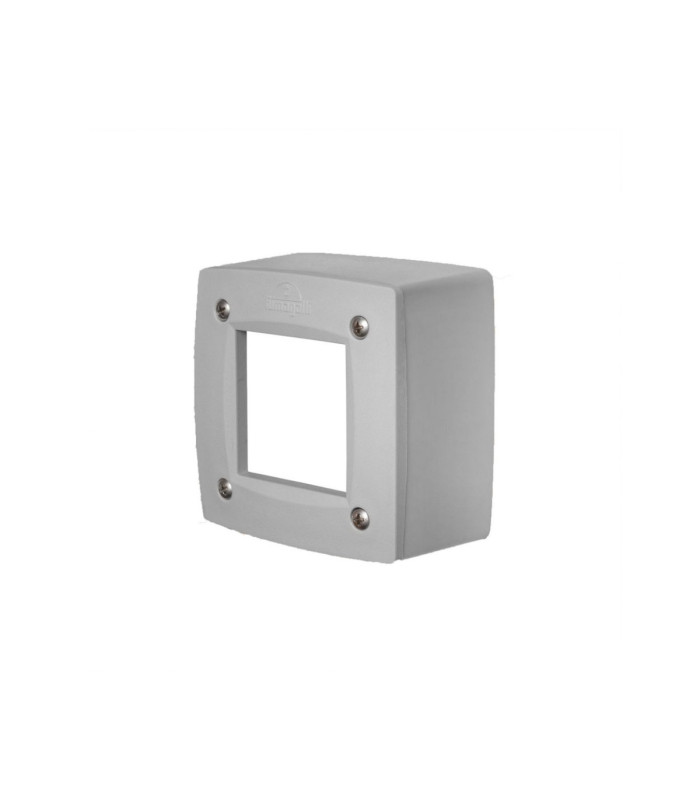 Extra Leti 100 Square Opal LED GX53 3W Wall Light Grey IP66