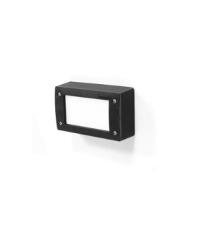 Extraleti 200 Opal GX53 LED 3W Surface Wall Light Black IP66-1