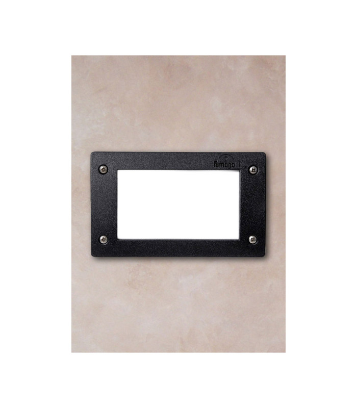 Extraleti 200 Opal GX53 LED 3W Surface Wall Light Black IP66-2