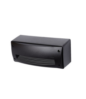 Extraleti 300 Opal GX53 LED 6W Surface Wall Light Black IP66-1
