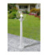 Giaffa Clear Globe 8.5W CCT Bollard Post Light Grey IP55