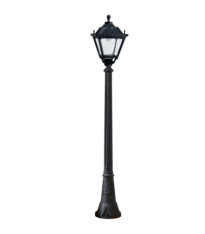 Gigi Tobia Clear E27 high powered 30W Lamp Post Light Black IP55