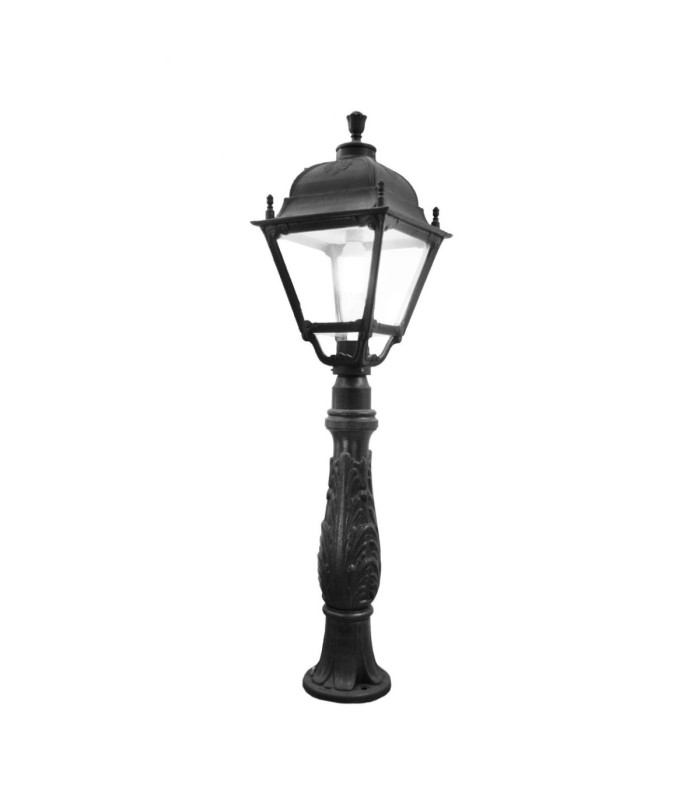 Lafet Bollard Post Light Simon E27 30W Black IP55