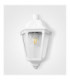 Iesse White Clear E27 Half Wall Lantern Light IP55