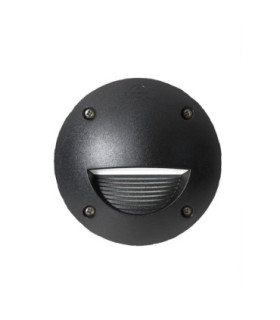 Leti 100mm Round Eye Grill LED GX53 3W Recessed Wall Light IP66