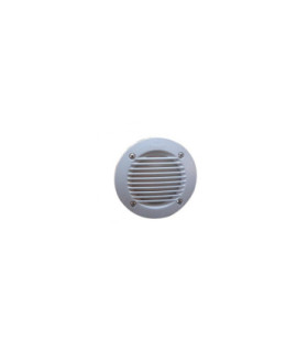 Leti 100mm Round Grill LED GX53 3W Recessed Wall Light Grey IP66