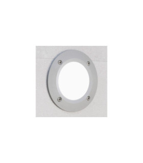Leti 100mm Round Opal LED GX53 3W Recessed Wall Light Grey IP66