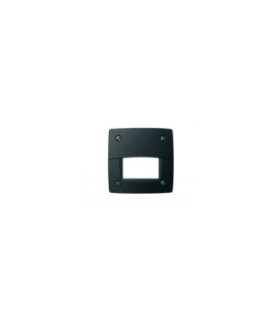 Leti 100mm Square Eyelid LED GX53 3W Recessed Wall Light Black IP66-1