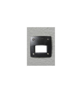 Leti 100mm Square Eyelid LED GX53 3W Recessed Wall Light Black IP66-2