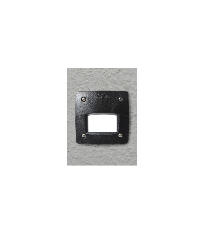 Leti 100mm Square Eyelid LED GX53 3W Recessed Wall Light Black IP66-2