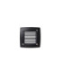 Leti 100mm Square Opal LED GX53 3WRecessed Wall Light Black IP66