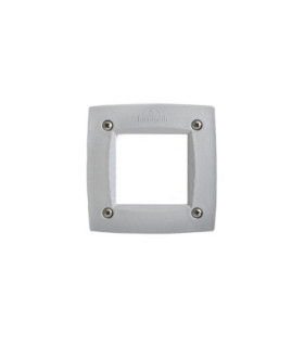 Leti 100mm Square LED GX53 3W Recessed Wall Light Grey IP66