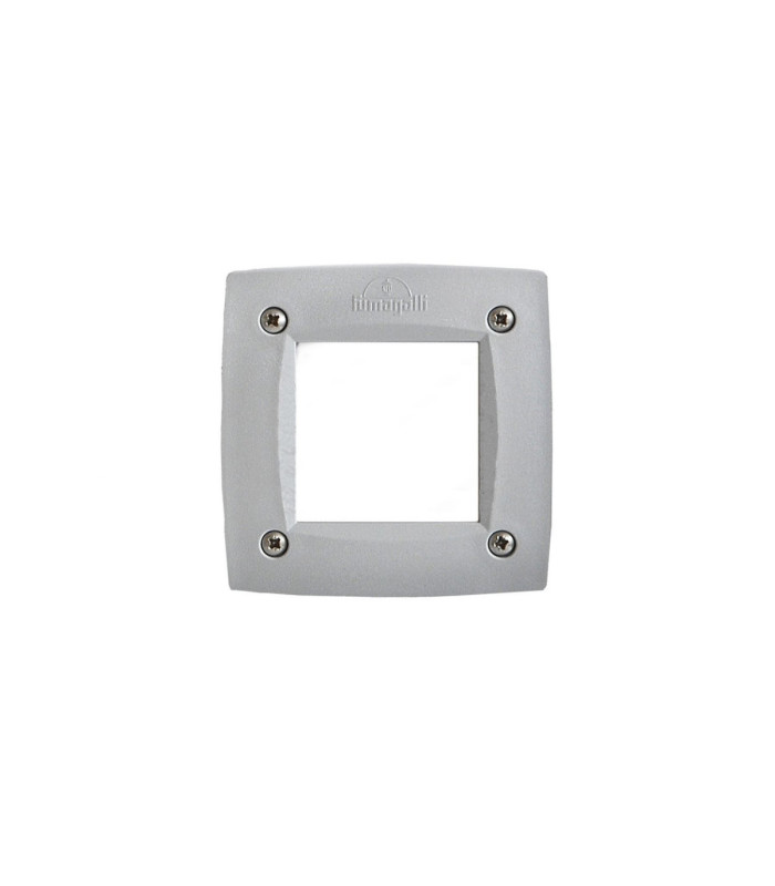 Leti 100mm Square LED GX53 3W Recessed Wall Light Grey IP66